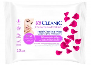 Cleanic - Chusteczki do demakijażu z Rose Balance Formula