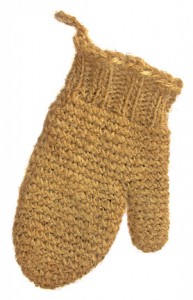 gant de toilette en sisal