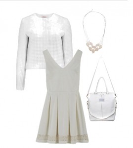 BialaSukienka4 - Biały Total Look