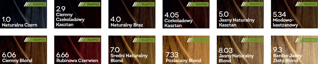 Włosy Kolory Rapid cdr.cdr